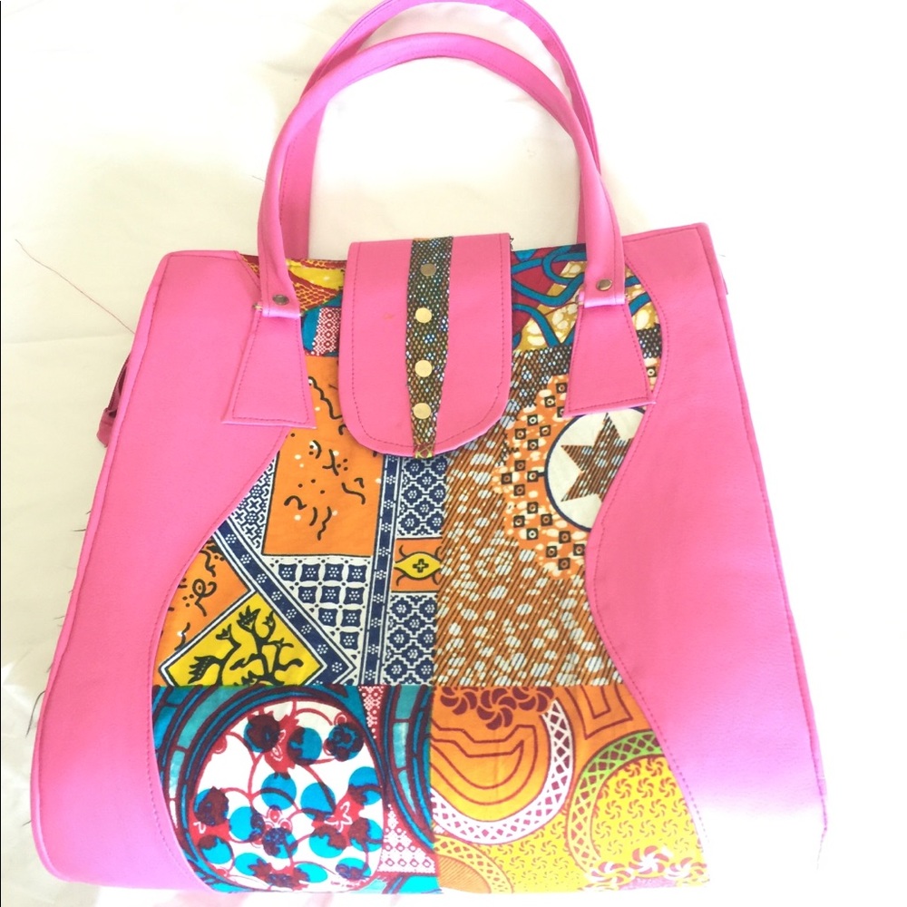 Vibrant Ankara print purse